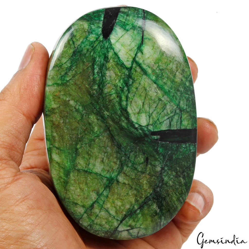 2900 Cts Natural Green Emerald Oval Cabochon Loose Earth mined Gemstone, Brazil