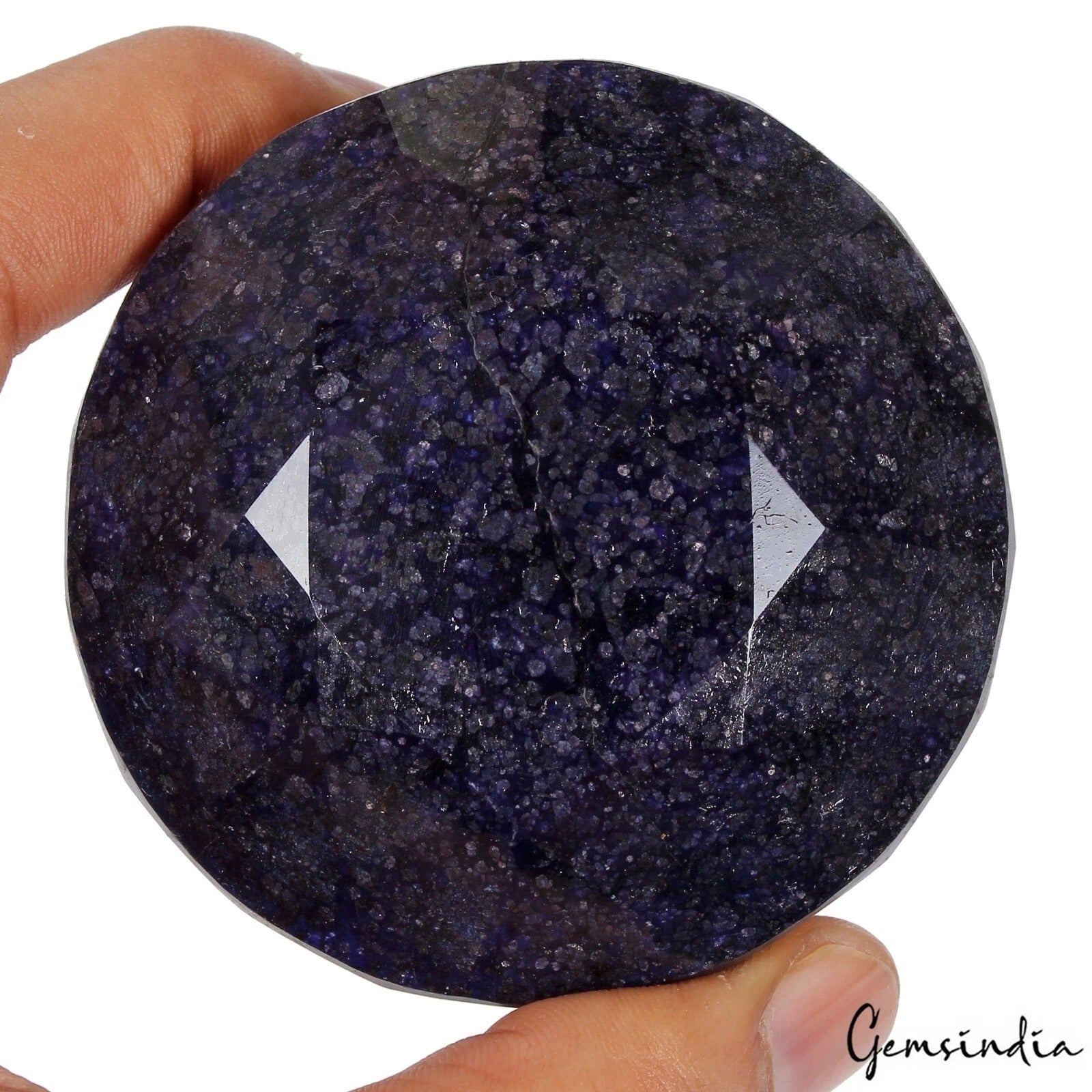 Natural Blue Sapphire Round Cut Faceted Earth Mined Huge Size 2150 Ct Gemstone