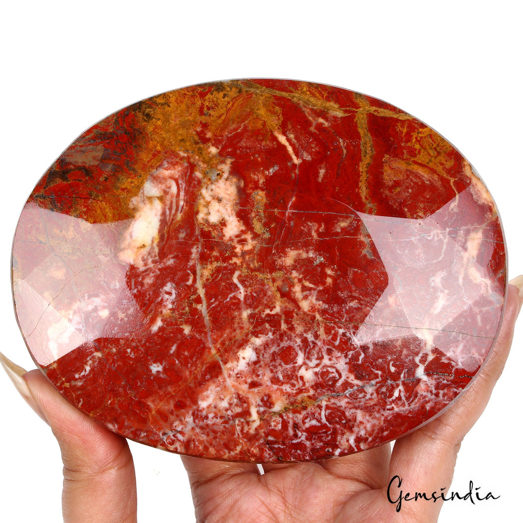 4600 Ct Natural Untreated Red Jasper Oval Faceted Earth Mined Huge Size Gemstone