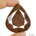390 Ct Natural Untreated Brown Sapphire Pear Cut Earth Mined Certified Gemstone