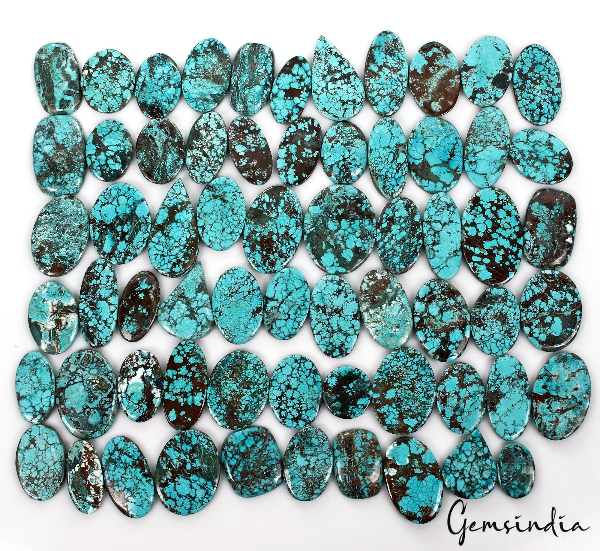 1 Kilo Lot Spiderweb Turquoise Blue Green Mix Shape Loose Gemstone A+ 31mm-60mm