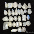 950 Cts/30 Pcs Natural Blue Shine Moonstone Mix Cab 16-38mm Wholesale Loose Gems