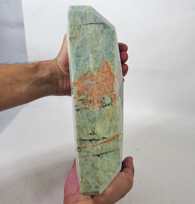Large 4.60 Kilo Natural Aquamarine Beryl Untreated Octagon Museum Size Gemstone