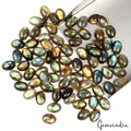 Labradorite Lot, Cabochon, Oval Cabochon — 77 Pieces, 14x10mm, 440 Ct