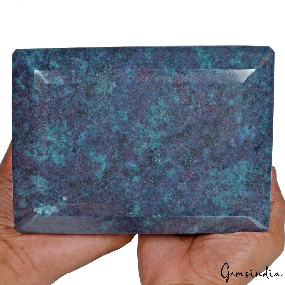 Ruby Kyanite Loose Gemstone, Octagon Cut, Untreated — 6.5x4.75x3.5 Inches, 24400 Ct (4.88 Kg), Madagascar