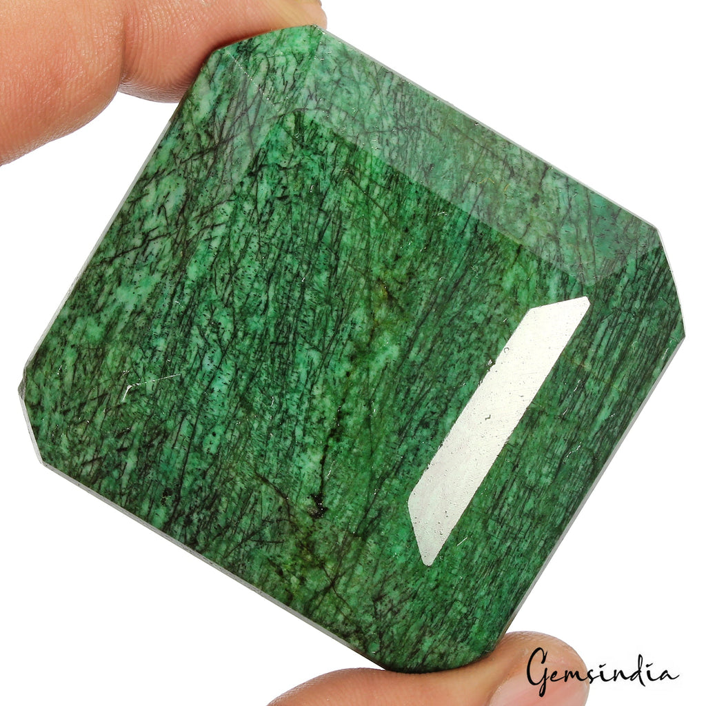 900 Ct Natural Green Brazilian Emerald Octagon Faceted Earth Mined Loose Gems