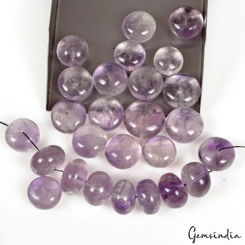 Amethyst Beaded Strand, Untreated, Purple — 26 Pieces, 13mm to 18mm, 500 Ct, Madagascar