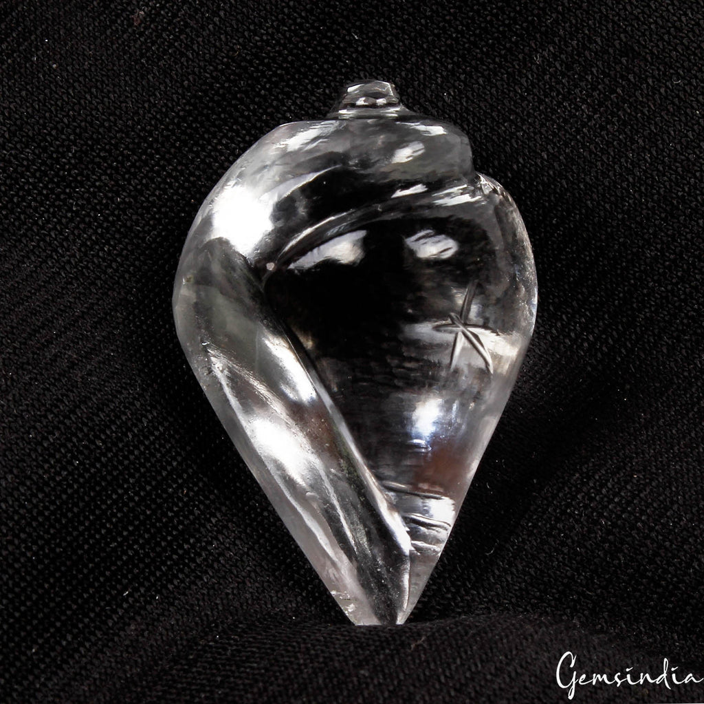 Quartz Carving, Untreated, White — 30 x 19 x 16mm, 45.60 Ct, Madagascar