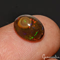 Ethiopian Opal Cabochon, Multi Color — 10x8x5 mm, 2.00 Ct, Ethiopia