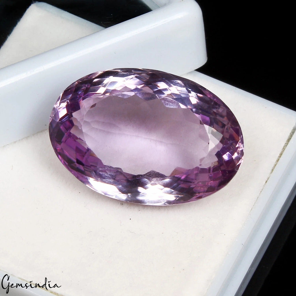 26.80 Ct Natural Untreated Purple Amethyst Oval Faceted Loose Gems For Jewelry