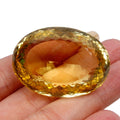 Certified 135.20 Cts Natural Brazilian Yellow Citrine Oval Faceted Precious Gem