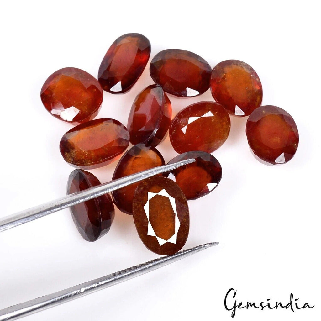 Natural 45.20 Ct Oval Cut Gomed/Garnet High Quality Hessonite Loose Gemstone Lot