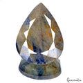 Blue Sapphire Loose Gemstone, Untreated, Yellow — 50x37x17 mm, 300 Ct, Madagascar