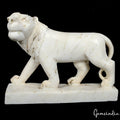 8 Kg Home Decor Marble Lion Statue/Sculpture 10" Animal Hand Carved Collectible