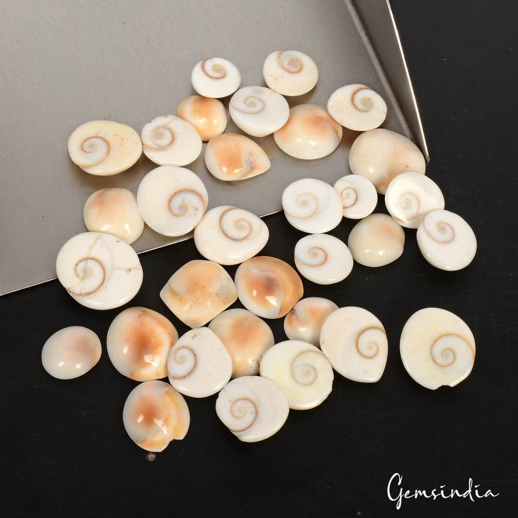 150.00 Ct Natural White Gomti Chakra 9-16mm Loose Gems Lot 32 Pcs For Jewelry