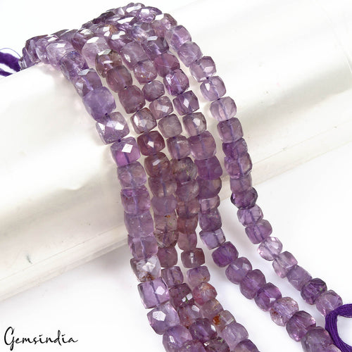 Amethyst Loose Gemstone, Untreated, Purple — 6mm to 8mm, 480 Ct, Madagascar