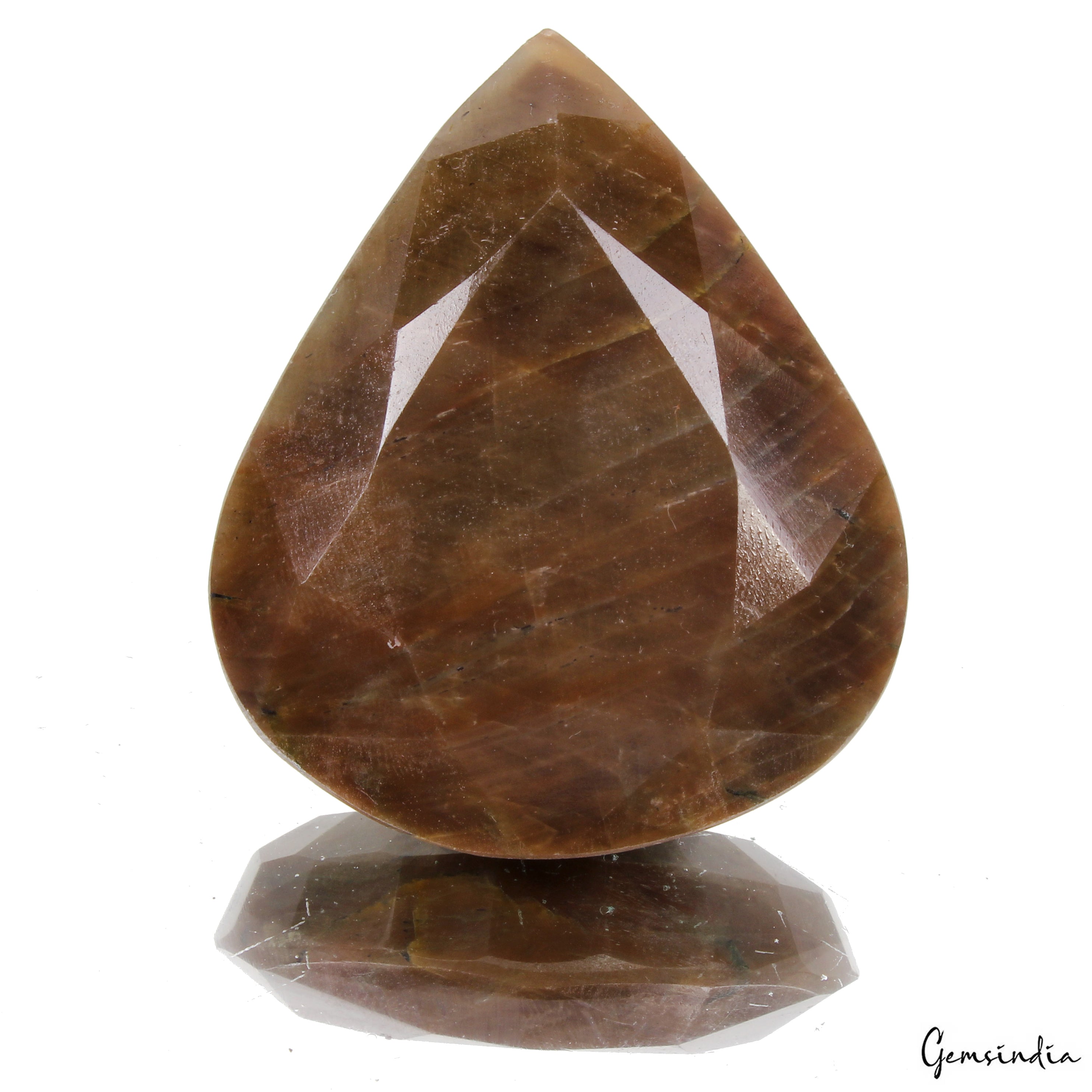390 Ct Natural Untreated Brown Sapphire Pear Cut Earth Mined Certified Gemstone