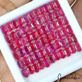 Certified 24.60 Ct/66Pcs Natural Pink Ruby Oval Calibrated 5x4mm Gem for jewelry