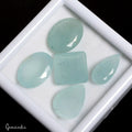 46.40 Ct Natural Blue Aquamarine Mix Cut Loose 14-17mm Unheated Gemstones Lot