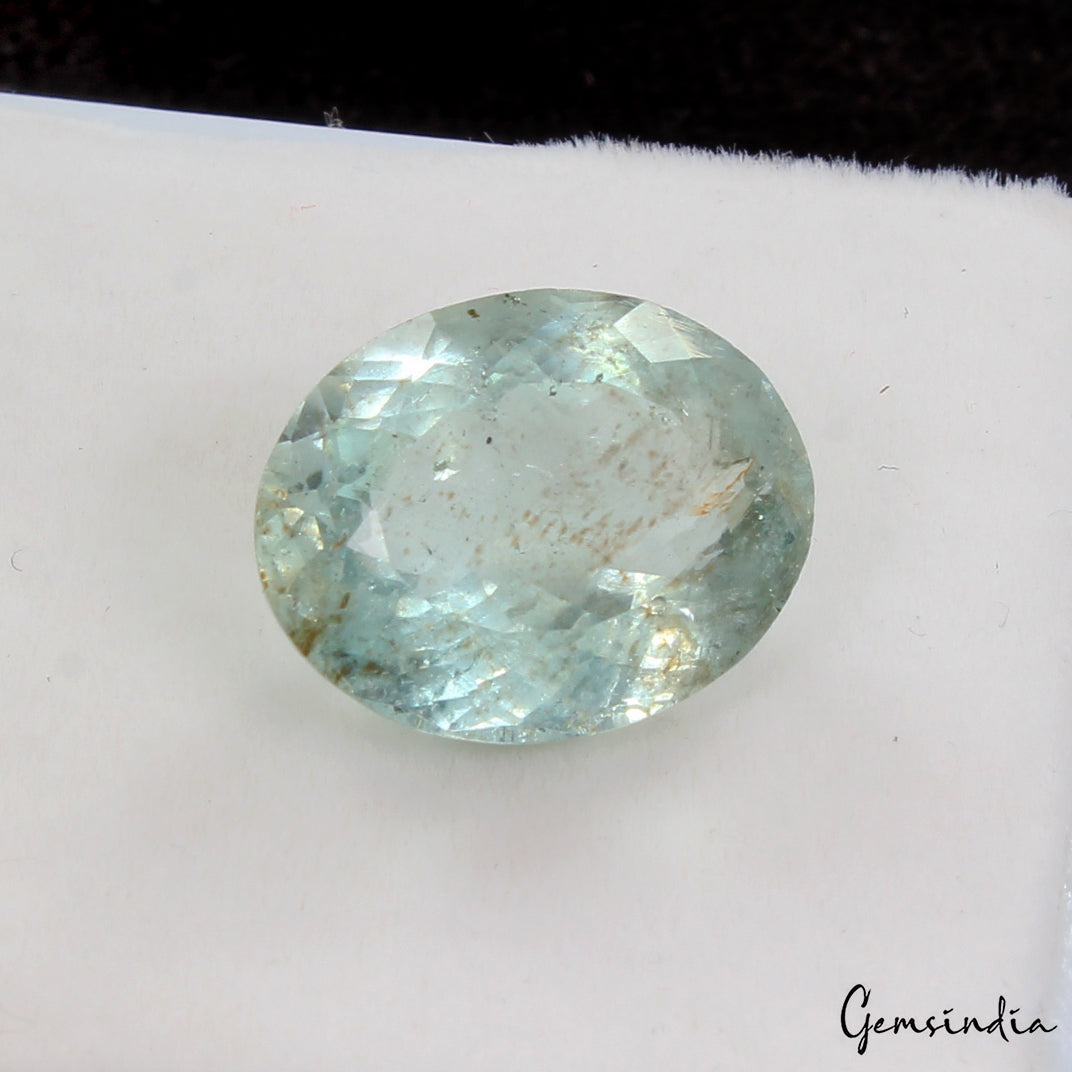 Aquamarine Loose Gemstone, Untreated, Blue — 15x12x7mm, 8.20 Ct, Brazil
