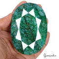 Large 2200 Cts Natural Green Emerald Oval Cut Loose Earth mined Brazil Gemstone