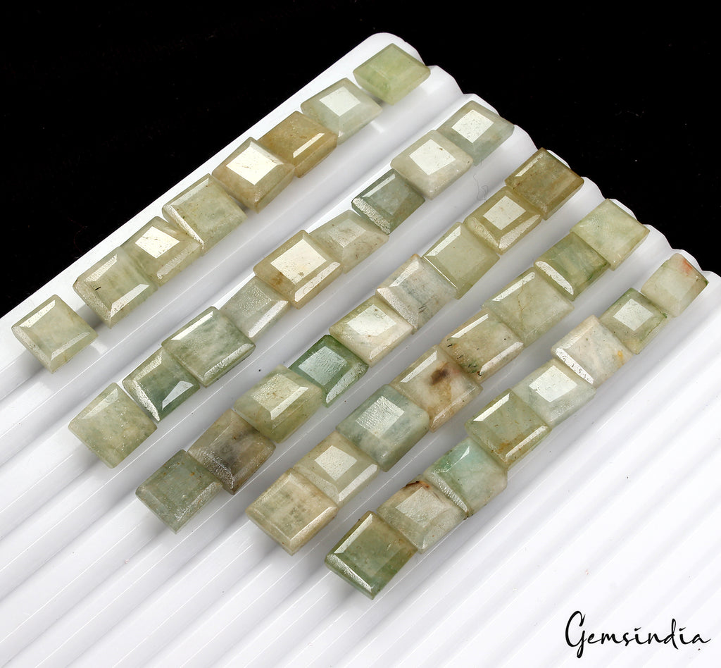 Green Beryl Lot, Loose Gemstone, Untreated — 42 Pieces, 9mm to 10mm, 257 Ct, Brazil