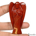 Red Jasper Angel Figurine, Untreated — 77x41x14mm, 280.00 Ct