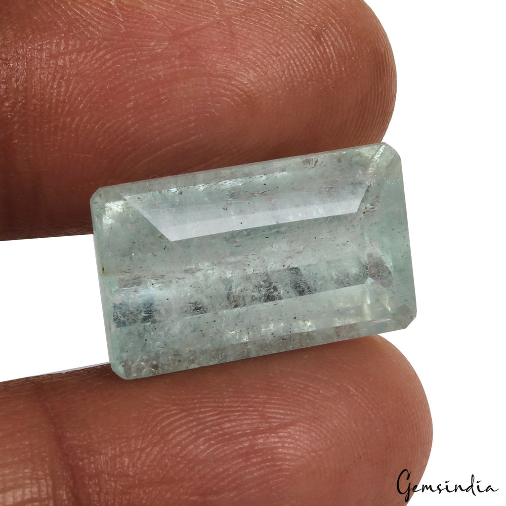 17.60 Cts Natural Untreated Green Aquamarine Octagon Cut Loose Gems From Brazil