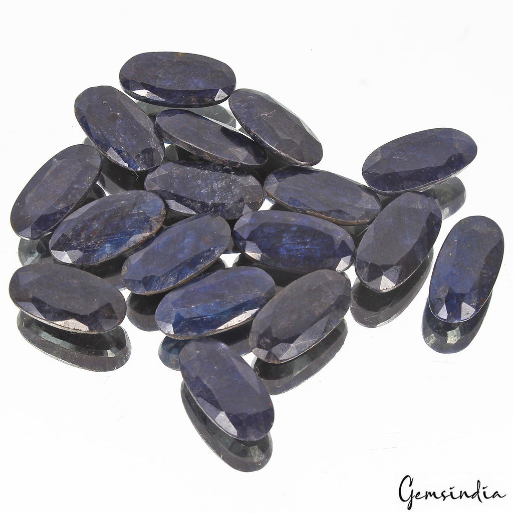 Certified 184.80 Cts/17 Pcs Natural Blue Sapphire Oval Calibrated 19mmx10mm Gems
