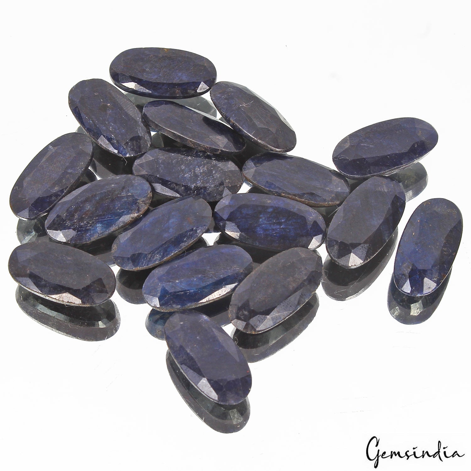 Certified 184.80 Cts/17 Pcs Natural Blue Sapphire Oval Calibrated 19mmx10mm Gems