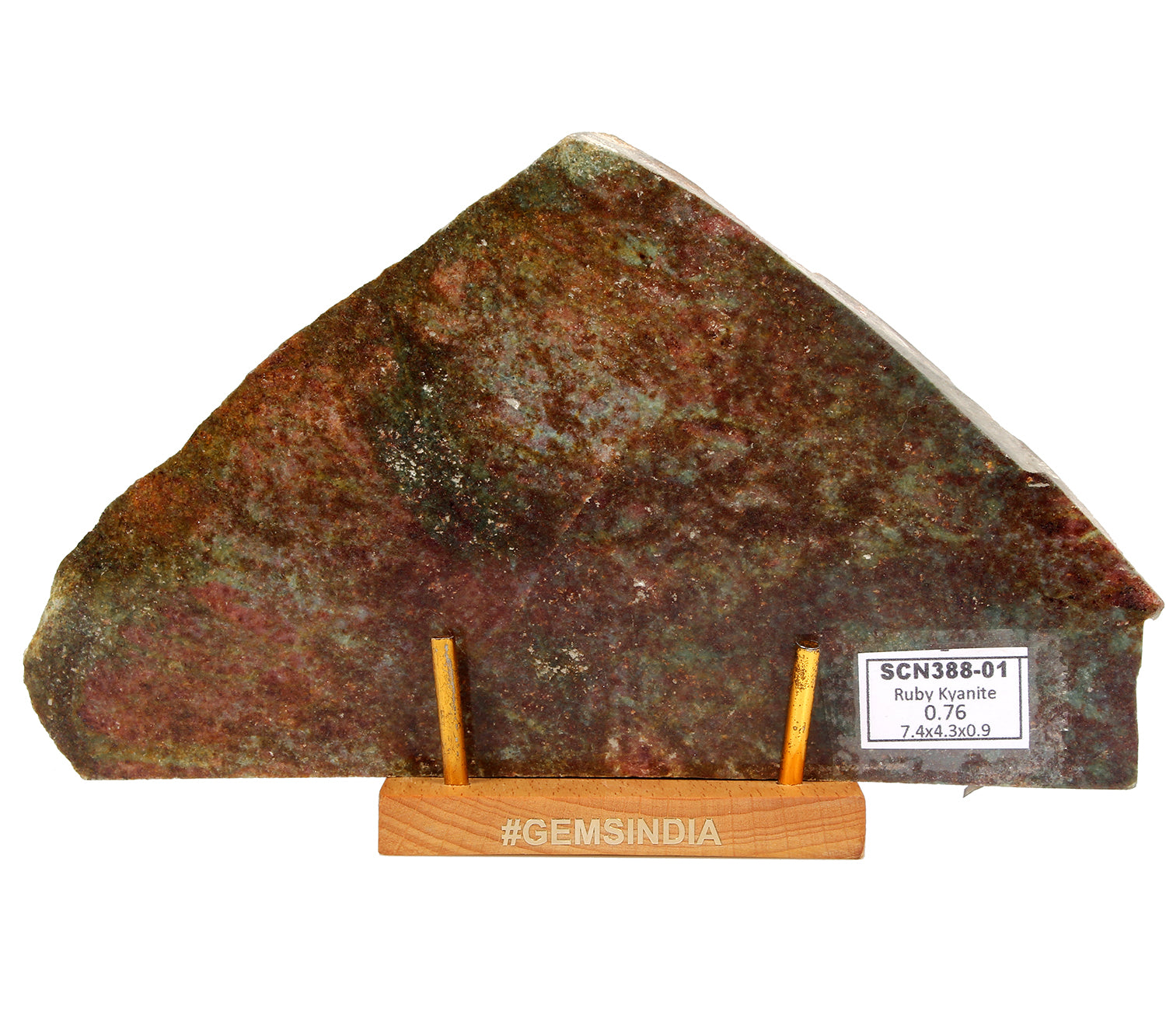 760 gram Ruby Kyanite Rough Slab Natural Untreated Crystal Display Specimen