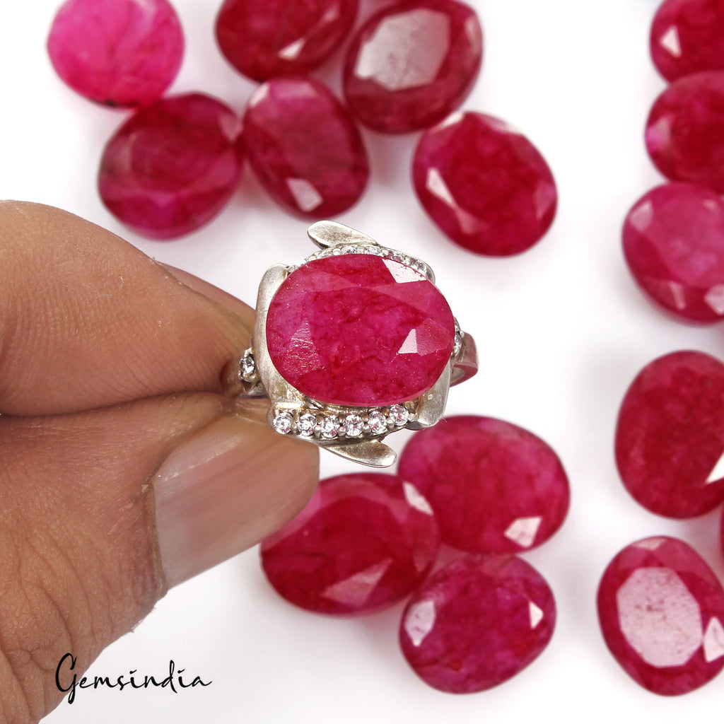420 Ct Natural Red Pink Beryl Oval Cut Loose Wholesale Gemstone Lot 55 Pcs