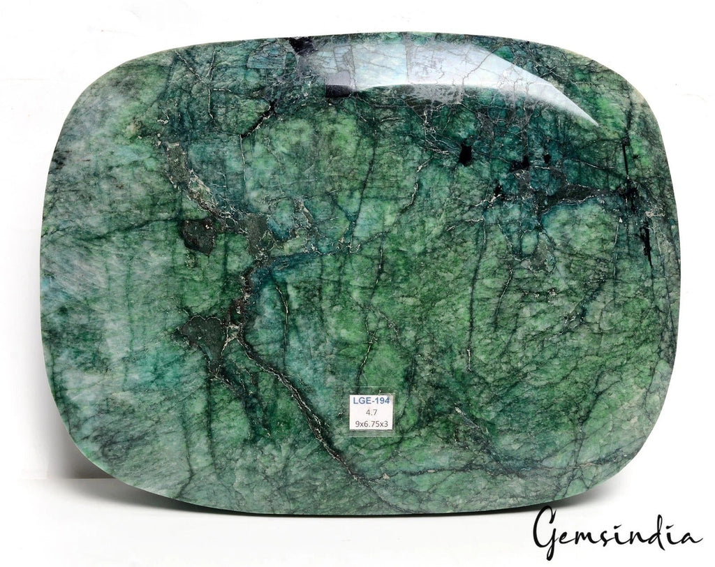 Museum Size 4.7 kg Natural Brazilian Green Emerald Oval Faceted Earth Mined Gem