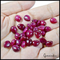 Certified 106.50 Ct Natural Red Ruby Pear Cabochon Loose Wholesale Gems Lot 29Pc