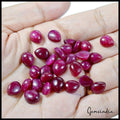 Ruby Lot, Cabochon, Color Enhanced, Red — 29 Pieces, 08mm to 11mm, 100.00 Ct