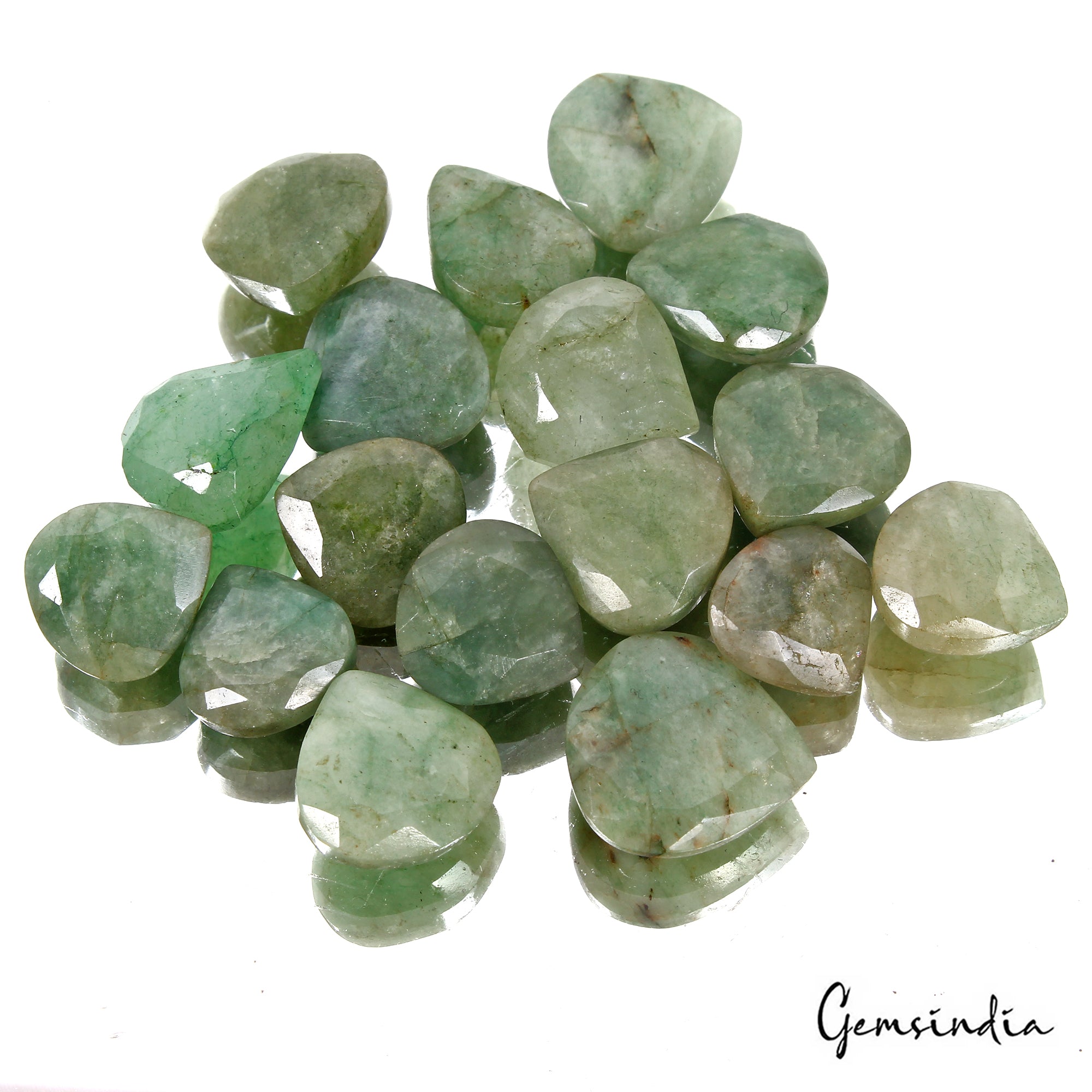 Emerald Lot, Loose Gemstone, Color Enhanced, Green — 17 Pieces, 13mm to 18mm, 156.90 Ct, Brazil