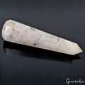 2500Ct Natural Untreated White Rutilated Quartz Obelisk Crystal Wand Point Tower