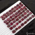1000 Cts/56 Pcs Natural Deep Red Ruby Oval Faceted Cut Loose 15-19mm Gemstones