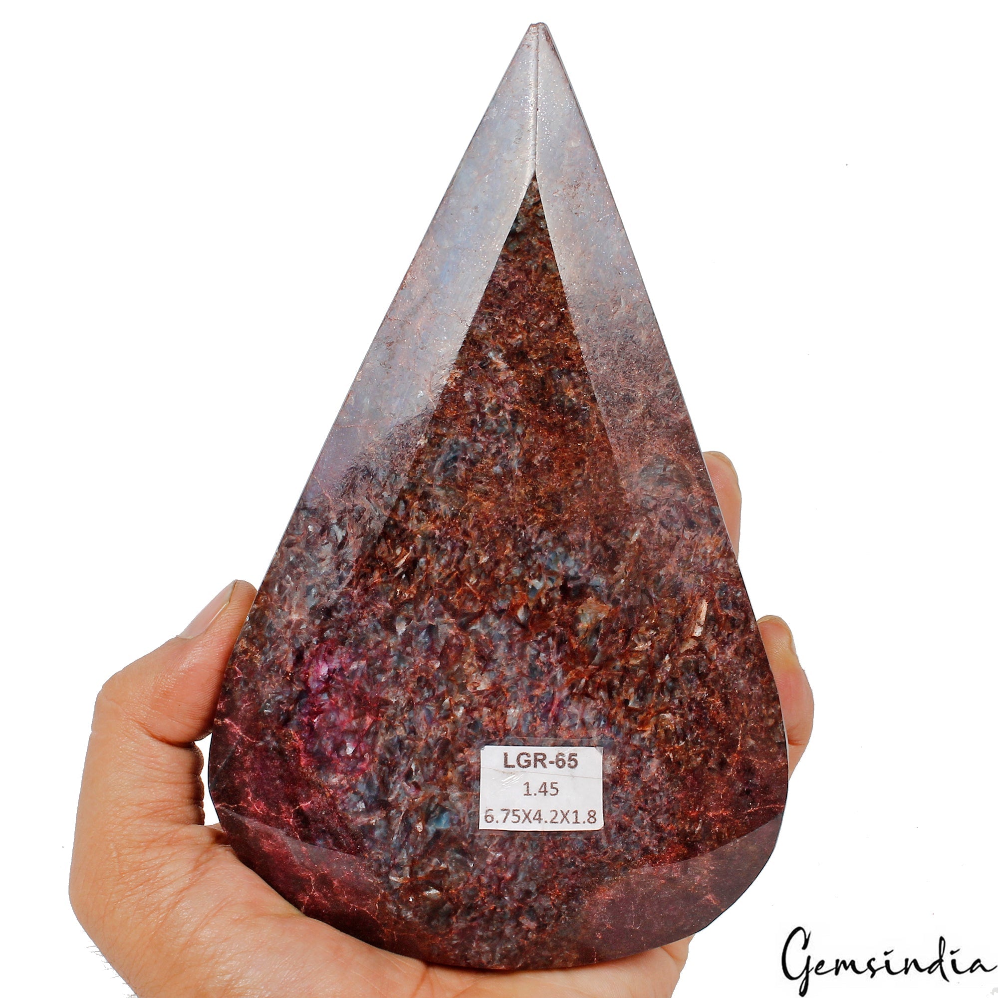 7250 Ct/1.45 Kg 100% Natural Red Ruby Madagascar Pear Cut Large Size Gemstone