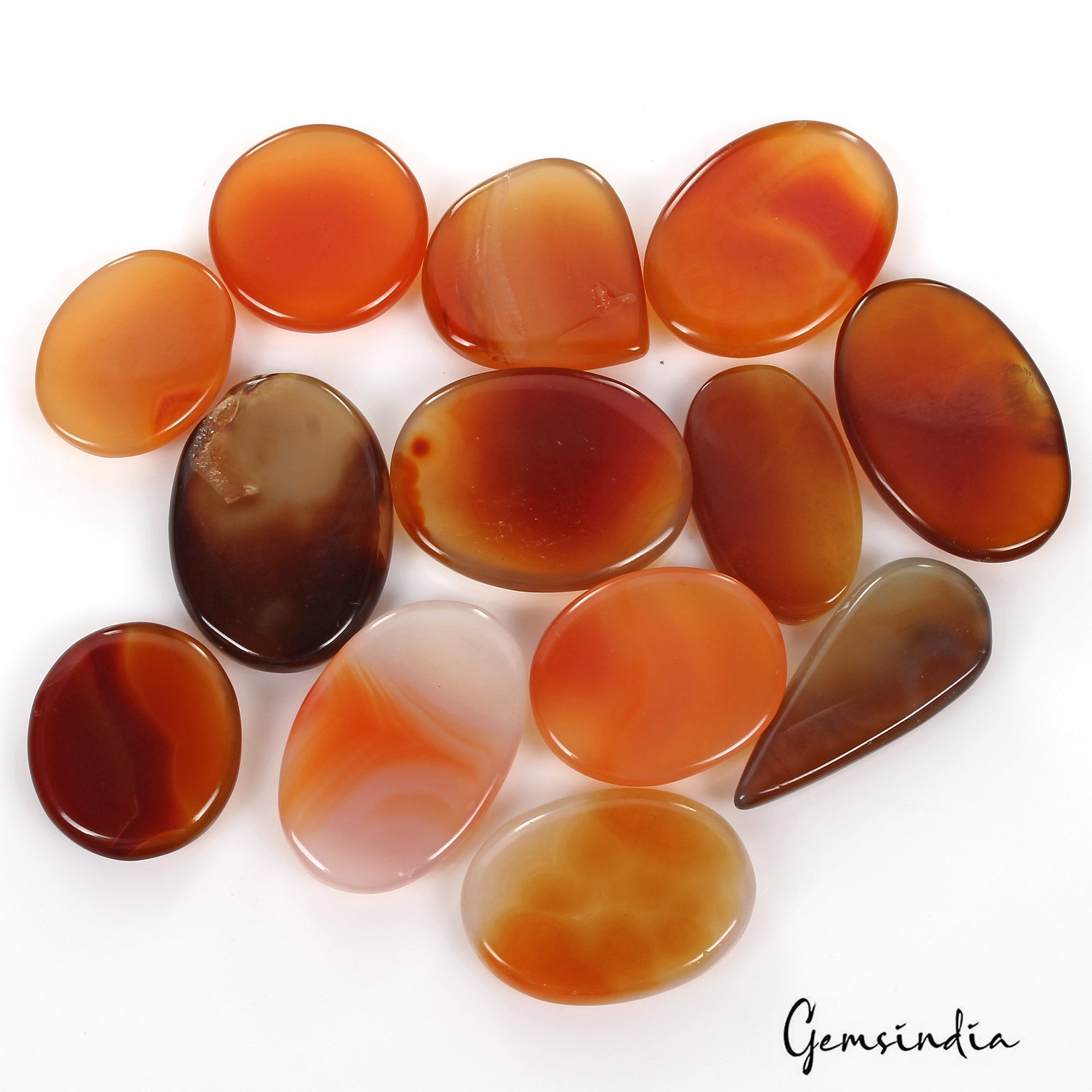 860 Ct Natural Untreated Multicolor Onyx Mix Cab Loose Wholesale Gems Lot 13 Pcs