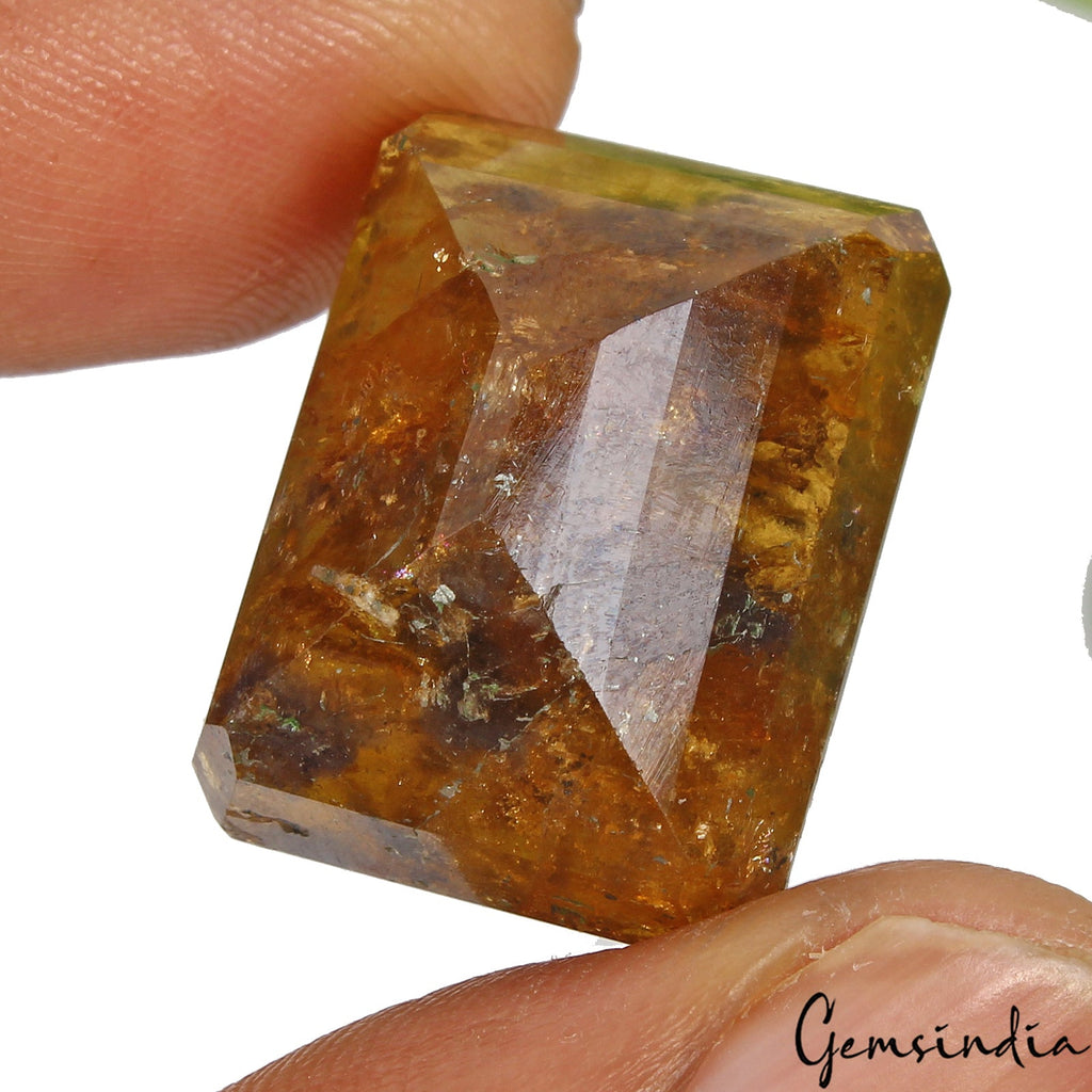 Certified 53.00 Ct Natural Untreated Brown Tourmaline Emerald Cut Loose Gemstone