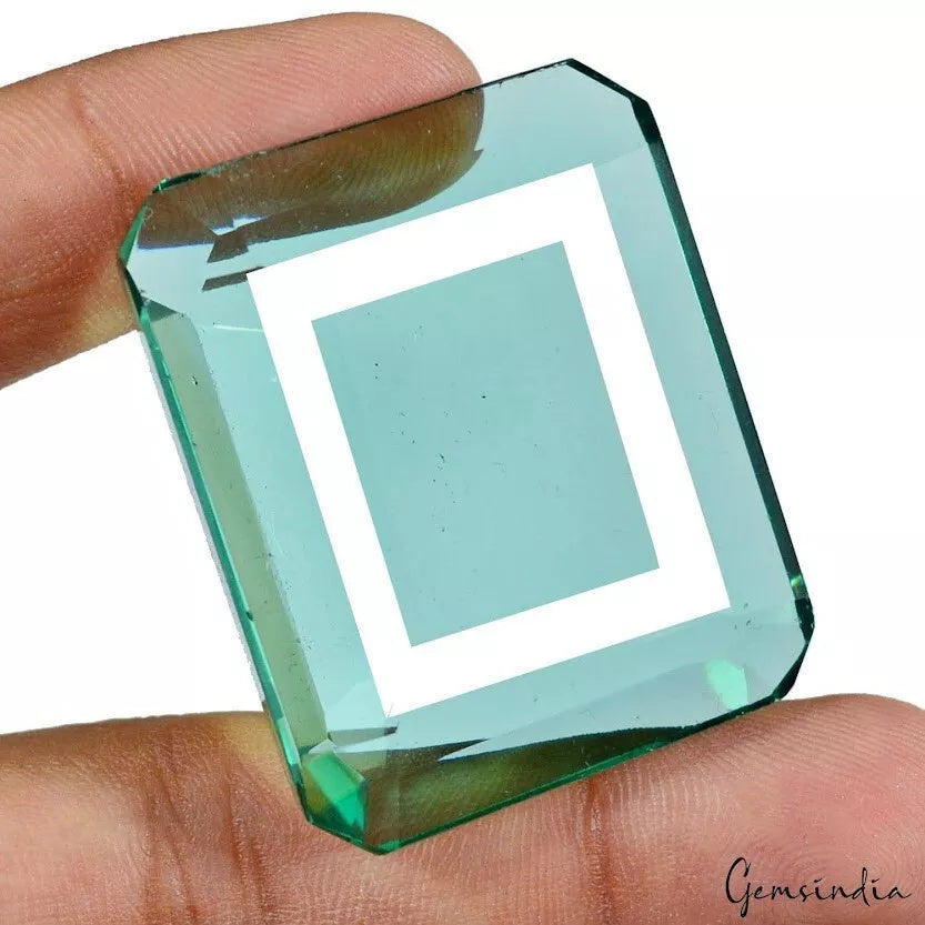 172.50 Ct Hydro Aquamarine Teal Green Octagon cut Rare 43/35mm jewelry Gemstone