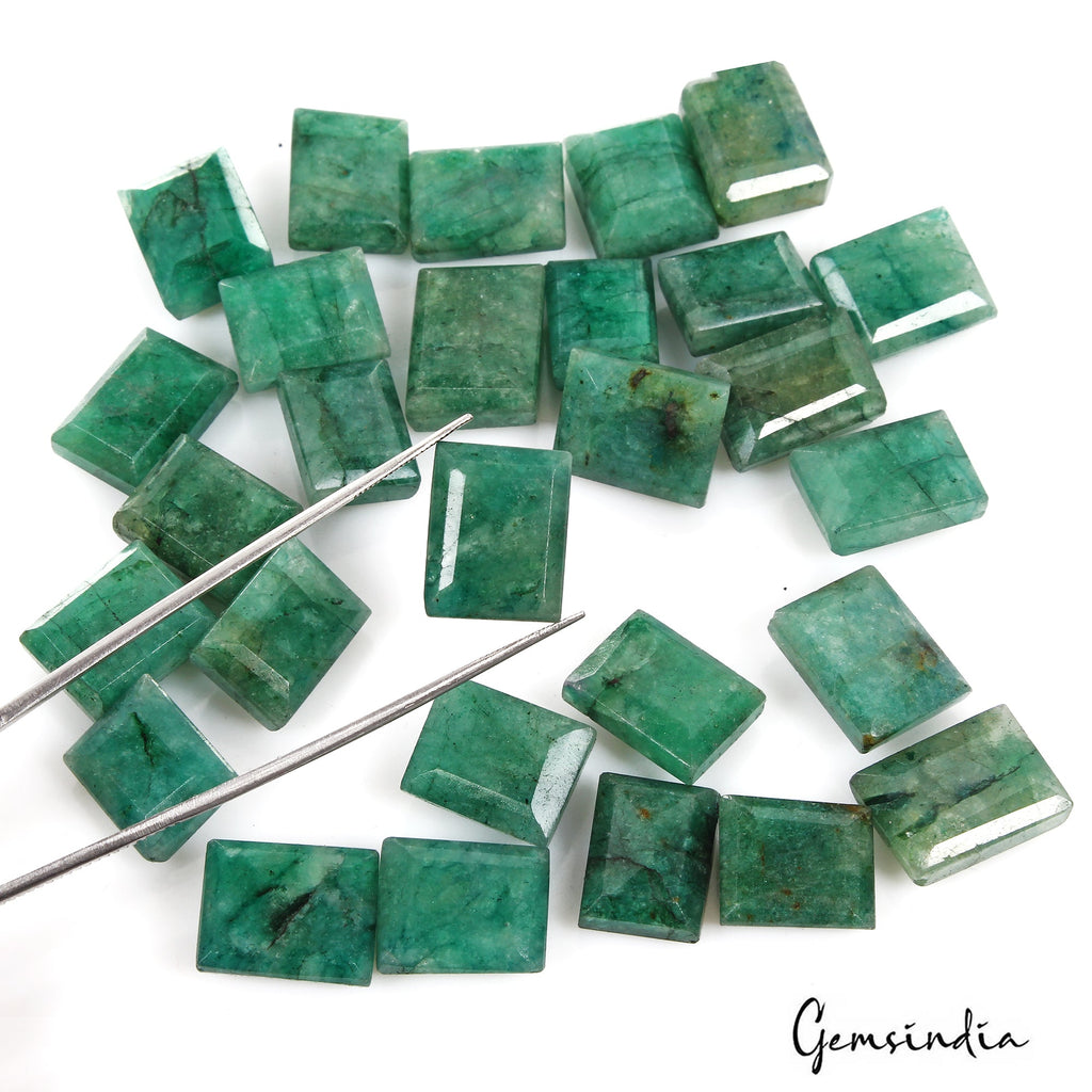 520 Cts Natural Finest Green Emerald Baguette Cut 15-19mm Loose Gemstones~ 28 Pc