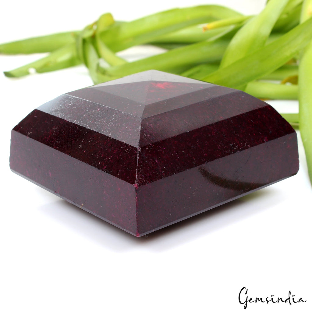 3050 Ct Natural Dark Red Ruby Faceted Cut Earth Mined Museum Size Loose Gemstone