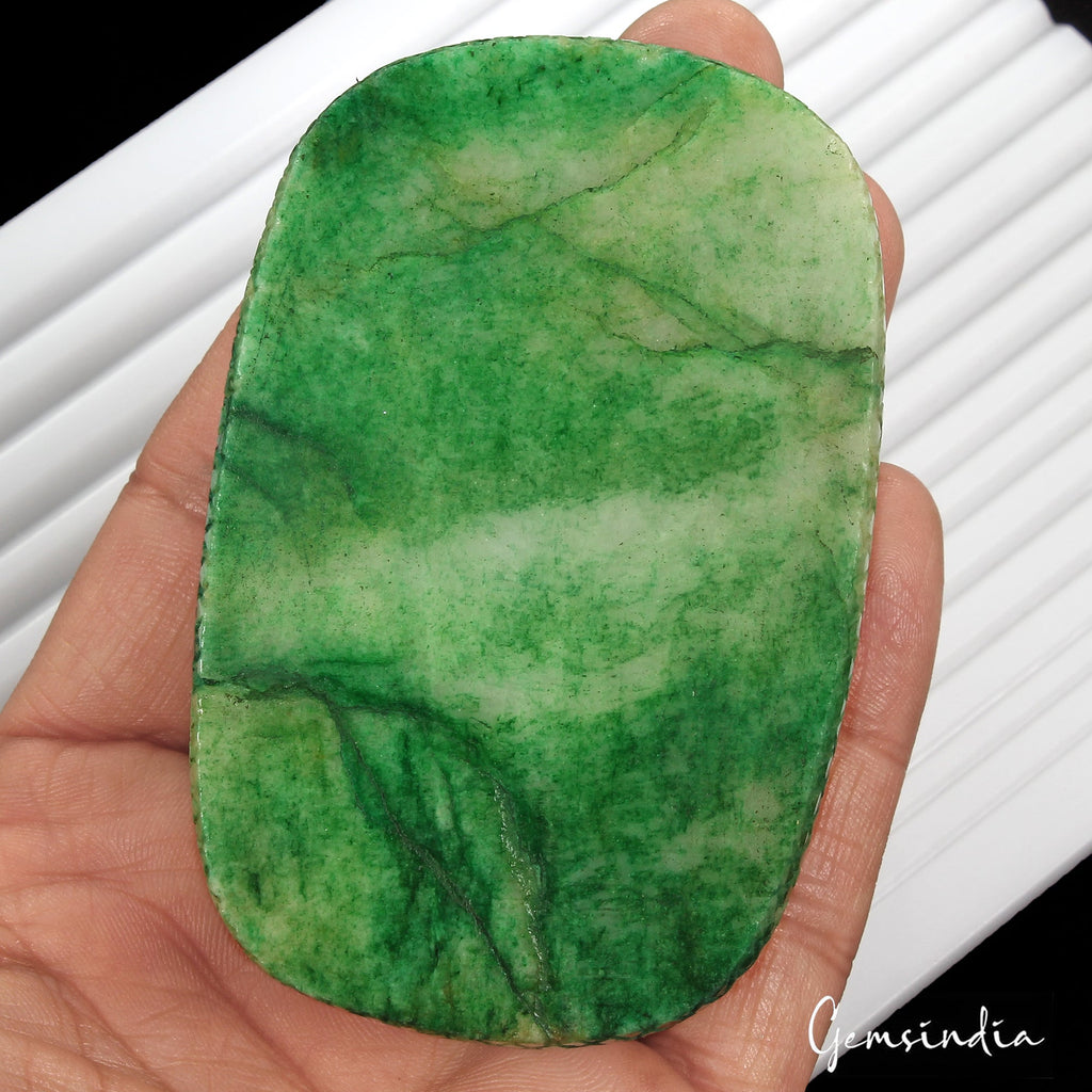 1320 Ct Natural Green Brazilian Emerald Oval Carving Museum Size Loose Gemstone