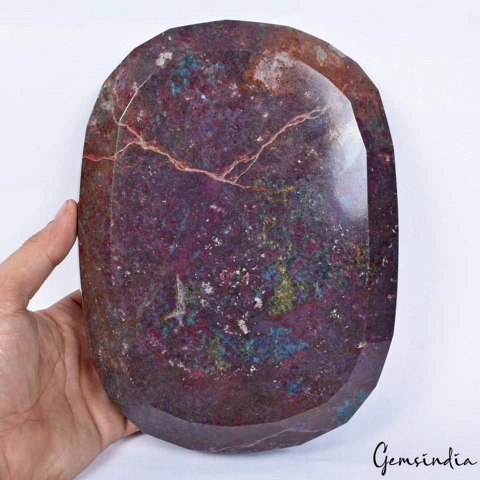 Ruby Kyanite Loose Gemstone, Untreated, Bi Color — 9.1x7x1.5 Inches, 21350 Ct (4.27 Kg), Madagascar