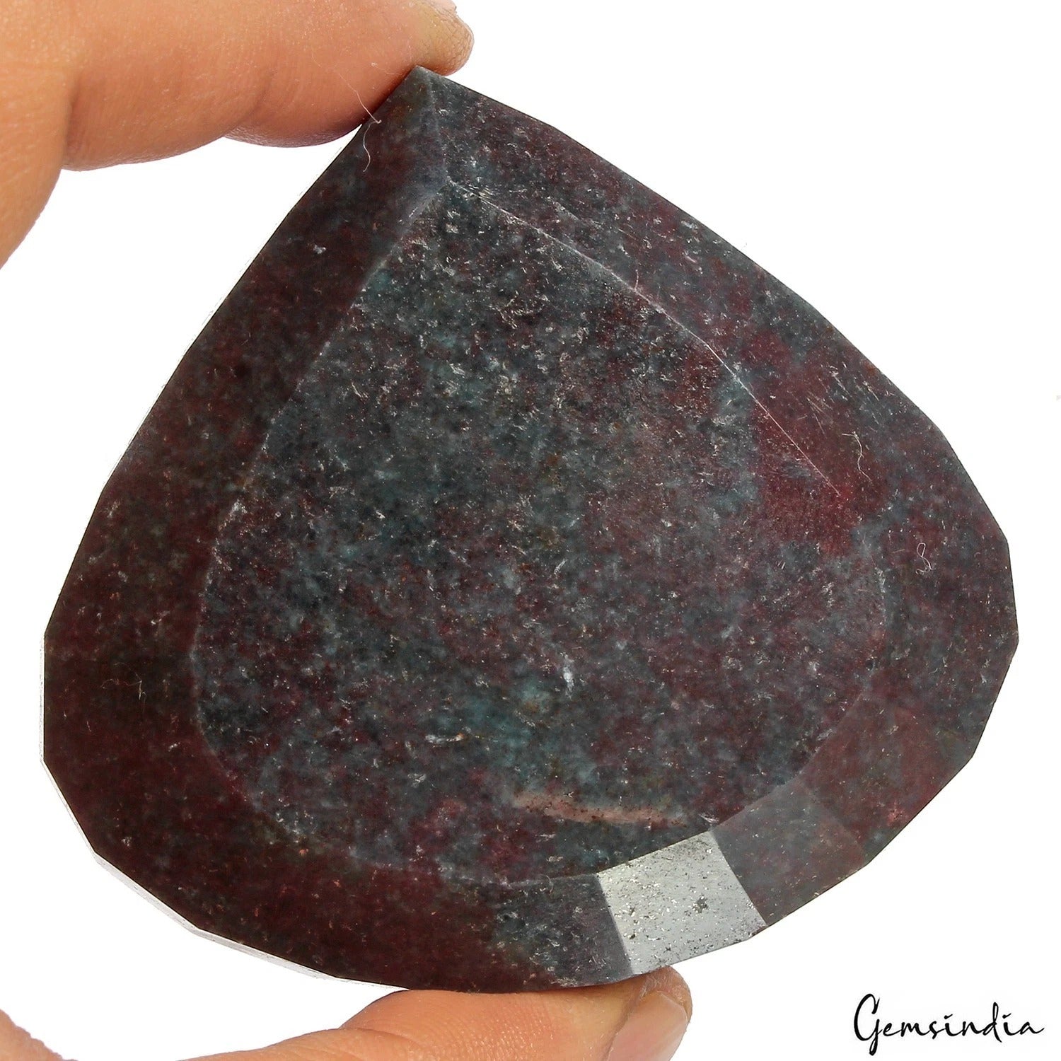 Ruby Kyanite Loose Gemstone — 70 x 74 x 25mm, 1450 Ct, Madagascar