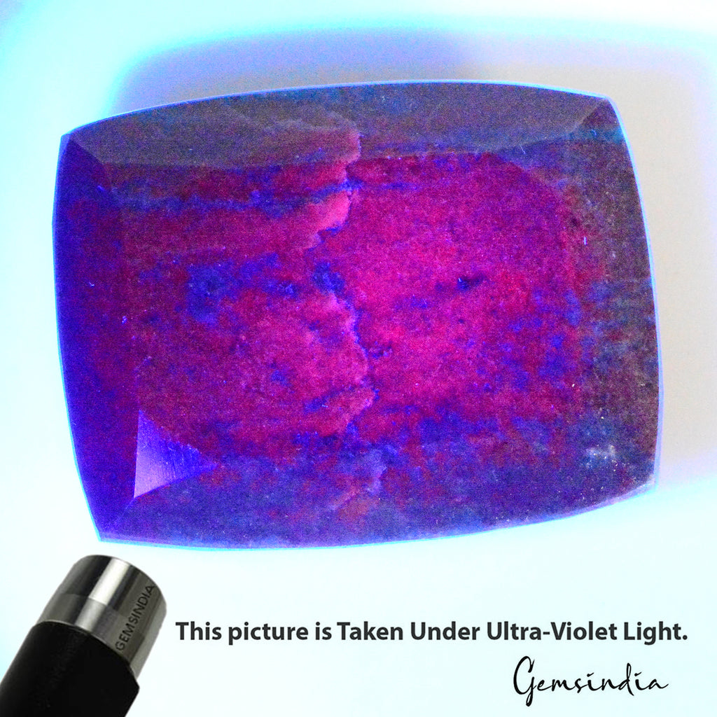 Ruby Kyanite Loose Gemstone, Red — 65 x 51 x 20mm, 1050 Ct, Madagascar