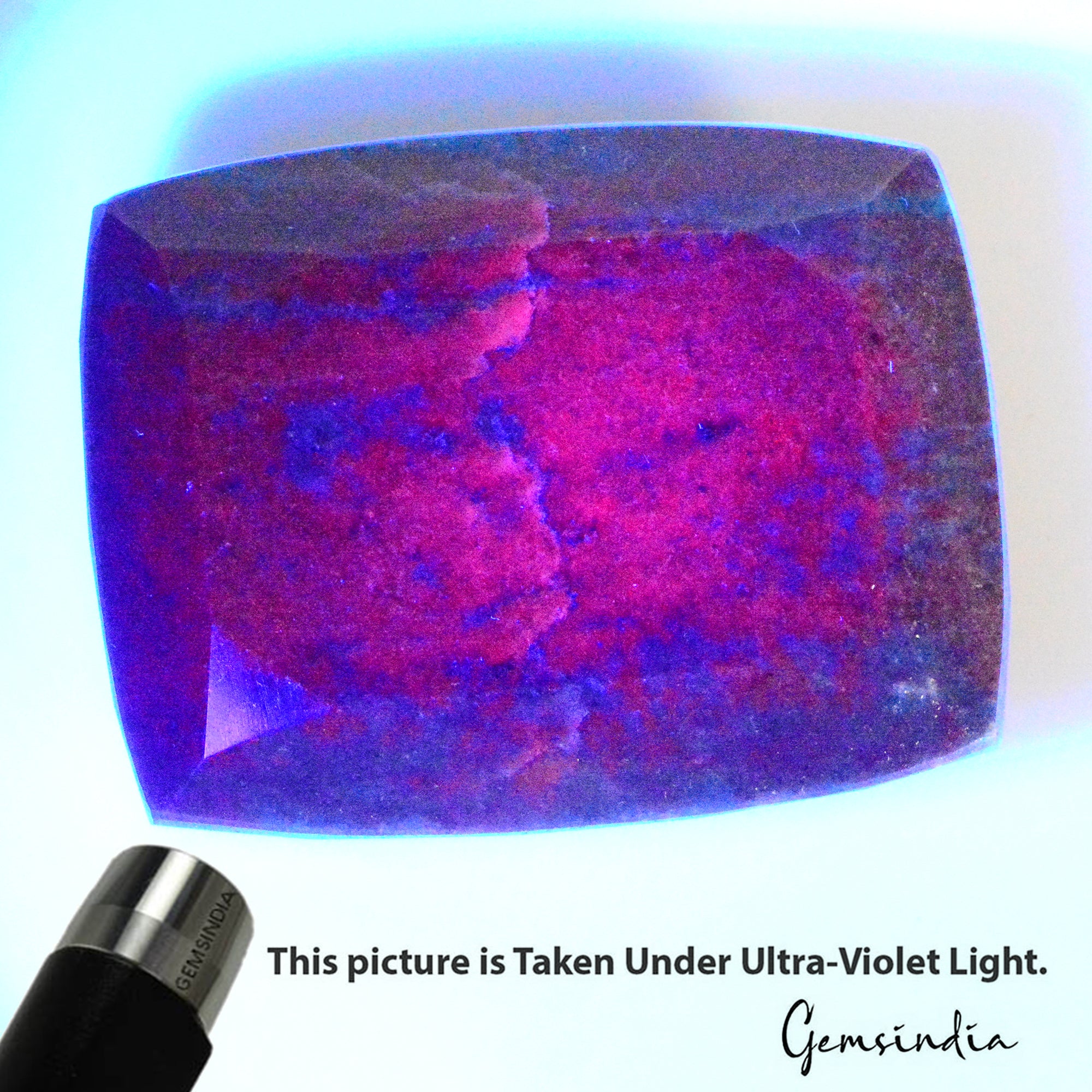 Ruby Kyanite Loose Gemstone, Red — 65 x 51 x 20mm, 1050 Ct, Madagascar