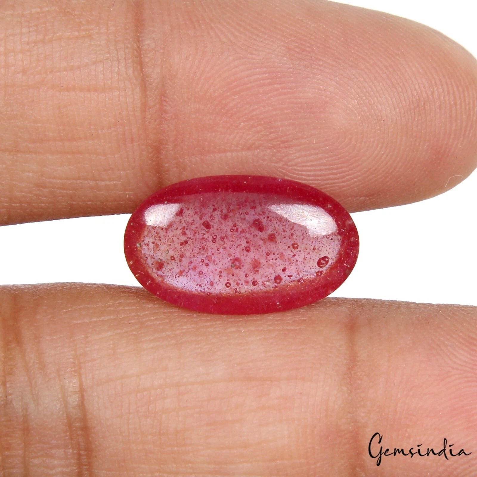 Certified 11.30 Ct Natural Translucent Mozambique Red Ruby Oval Cab Gem For Ring
